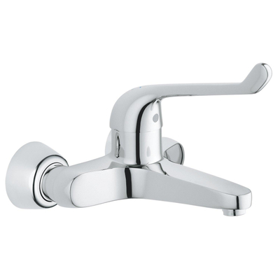 GROHE EuroPro robinet mural de sécurité avec raccords chromé