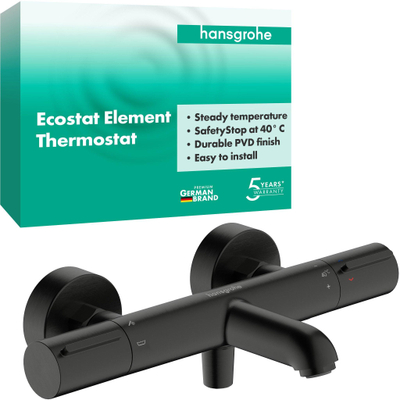 Hansgrohe Ecostat Element opbouw badthermostaat Brushed Black Chrome