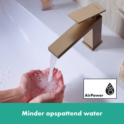 Hansgrohe Tecturis E Mitigeur lavabo - sans vidage - bec 14.4 cm - bronze brossé