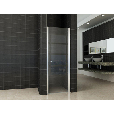 Wiesbaden Between Porte de niche 600 x 2000 x 8 mm verre clair nano/chrome
