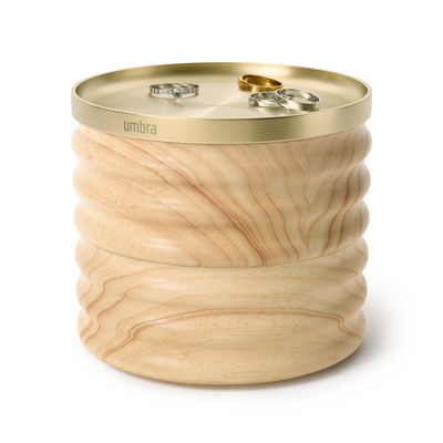 Umbra Tesora Boîte à bijoux - 13x13x12cm - naturel/laiton