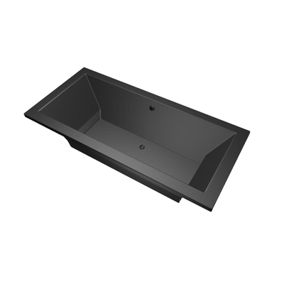 Xenz Society Baignoire duo - 190x90x53 - bonde Centrale - acrylique - ebony