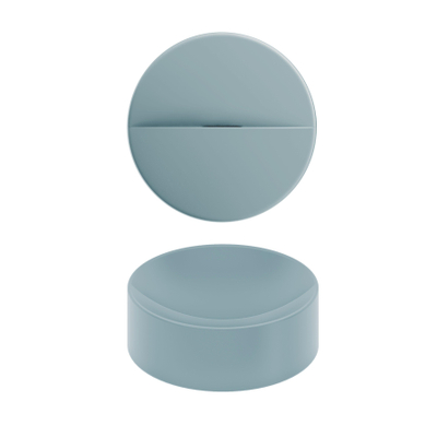 Clou Vale lave-mains 22cm céramique rond sans plage de robinetterie bleu mat