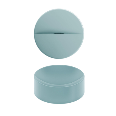 Clou Vale lave-mains 22cm céramique rond sans plan de robinet mat bleu