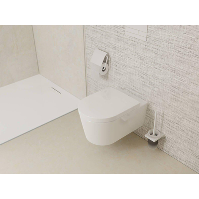 Hansgrohe EluPura S Toiletzitting - met deksel - met top fix - wit