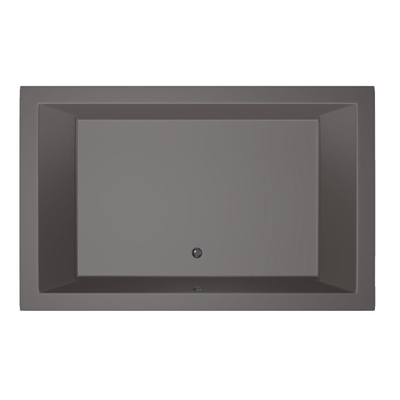 Xenz Society Duobad - 190x120x53 - afvoer Midden - acryl - antraciet