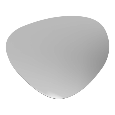 BRAUER Ruby Deluxe miroir – forme organique – 100 x 80 cm – LED indirecte tout autour – température de couleur réglable – Aluminium