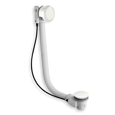 Luxe ensemble vidage/remplissage de baignoire blanc mat