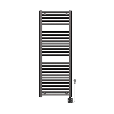 Wiesbaden Elara Elektrische radiator Smart WiFi - 118.5x45cm - PVD - gunmetal (antraciet)