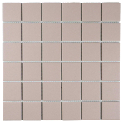 The Mosaic Factory Patterns Mozaïektegel - 30.9x30.9cm - wand en vloertegel - mat - peach