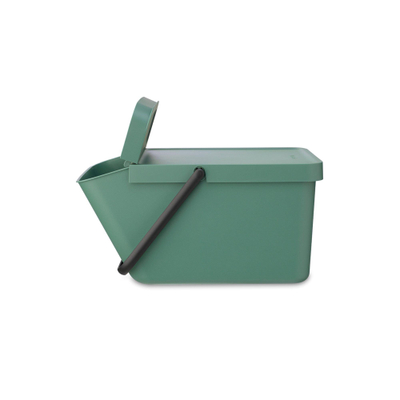 Brabantia Sort & Go Afvalemmer - 20 liter - stapelbaar - hengsel - fir green