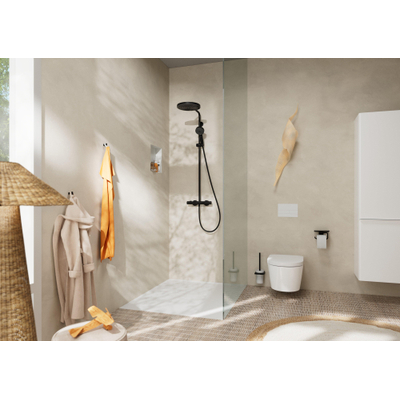 Hansgrohe Pulsify S Puro Showerpipe 260 1jet met thermostaat en handdouche 3jet mat zwart