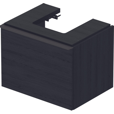Duravit D-neo Meuble sous vasque 58.4x44.2x44cm 1 tiroir Chêne (zwart) mat