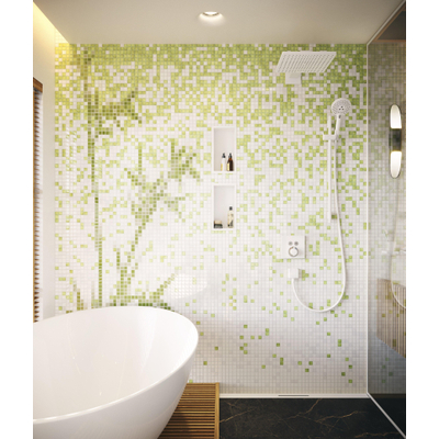 Hansgrohe Vernis Blend 1 greeps wastafelkraan - inbouw - voor wandmontage - voorsprong 20 - 7 cm - hoogglans chroom