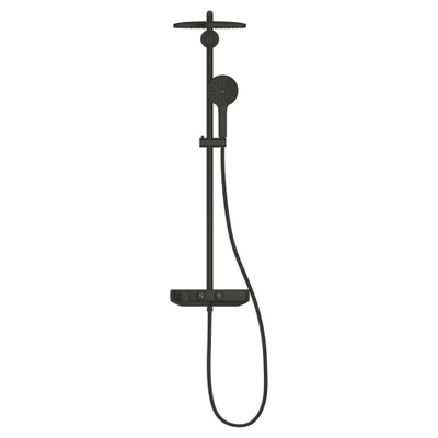 GROHE Vitalio Joy doucheset - 28cm - rond - thermostatisch - SmartControl - mat zwart
