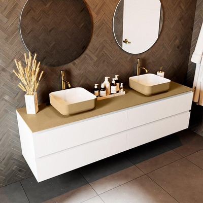 Mondiaz TOP 51 Topblad - 190x51x0.9cm - geschikt voor afdekplaat - Solid surface - Oro