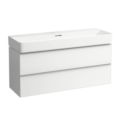 Laufen VAL meubelwastafel 120x42x16cm zonder kraangat met overloop SaphirKeramik wit
