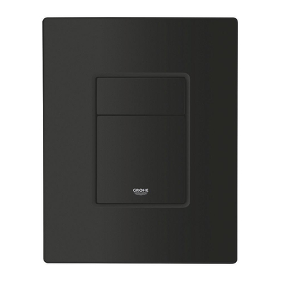 Grohe Even Plaque de commande - double chasse - 15.6x19.7 - ABS - long life - noir mat