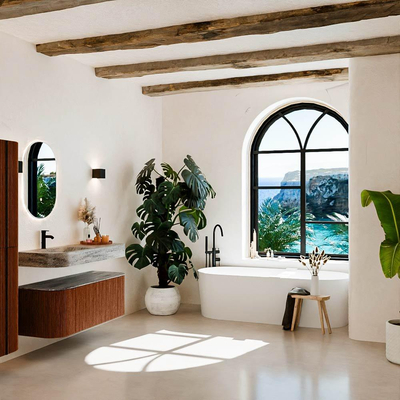 MONDIAZ THOR-DLUX 120cm meuble de salle de bains arrondi gauche + droite couleur Ruby avec 1 tiroir et 2 portes. Vasque suspendue CLOUD Gauche 1 trou de robinet couleur Oza.