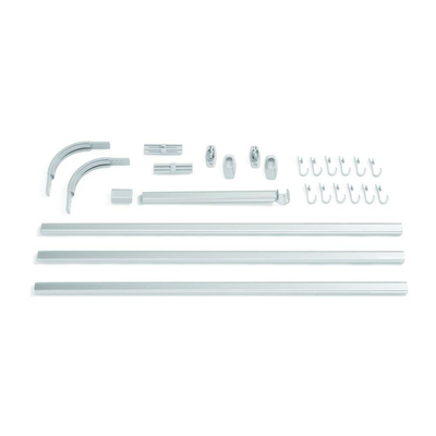 Sealskin Easy Roll Barre rideau de douche - 90x90x90cm - inox Aluminium mat - DESTOCKAGE