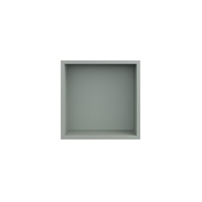 Looox Storage Collection Inbouwnis - 30x30x7cm - flens - matt soft green