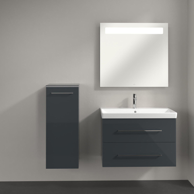 Villeroy & Boch Avento hh kast 350x370x892 deur scharn.links 2xplanchet crystal grey