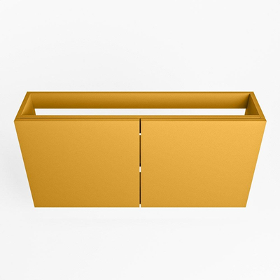 Mondiaz FOWY Meuble sous lave-mains - 100x22x50cm - 2 portes - push to open - softclose - Ocher