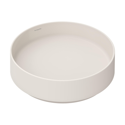 Hansgrohe Xuniva Vasque à poser - 40x40cm - ronde - sans trou de robinet - sans trop-plein - sable beige mat