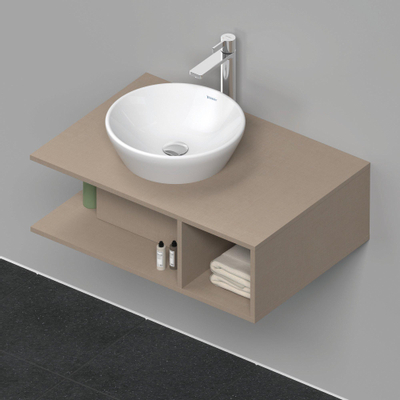 Duravit D-neo Meuble sous vasque 80x55x26cm sans tiroir Lin mat