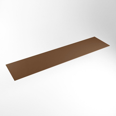 MONDIAZ TOP 46 Wastafelblad - 200cm - solid surface - rust