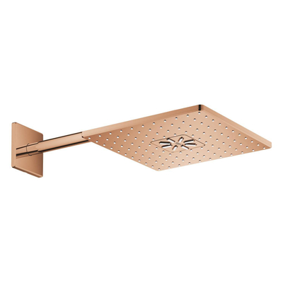 Grohe Rainshower SmartActive 310 Cube Hoofddouche - 31cm - 2 straalsoorten - wandarm 43cm - warm sunset (koper)
