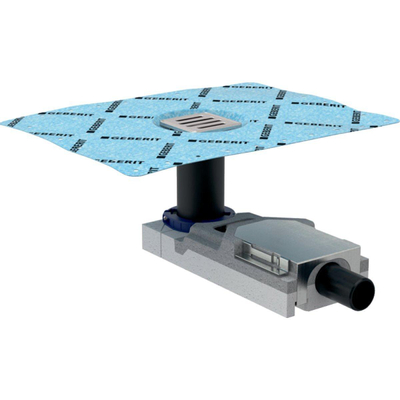 Geberit ruwbouwset vloerput inbouwhoogte - 6 - 5 - 9cm watersl.50 - grijs