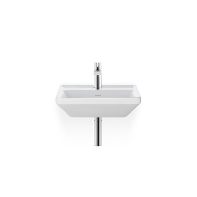 Duravit d-neo lavabo 45x33.5x13cm 1 trou pour robinetterie rectangle céramique blanc