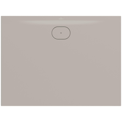 Villeroy & Boch Ecora douchebak - 120x90x3.5cm - afvoer lange zijde - almond (beige)