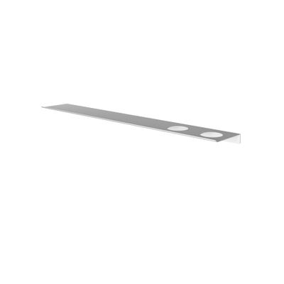 Hotbath &MORE Planchet - 80cm - inclusief bevestigings rails - 2 uitsparingen - voor zeepdispenser of beker - mat wit