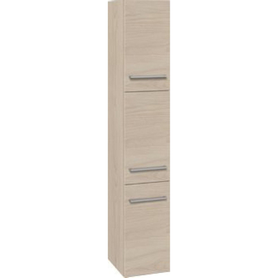 Plieger Qubic hoge kast met 3 deuren 30x172.8x35cm links/rechts olm wit F50161 TWEEDEKANS