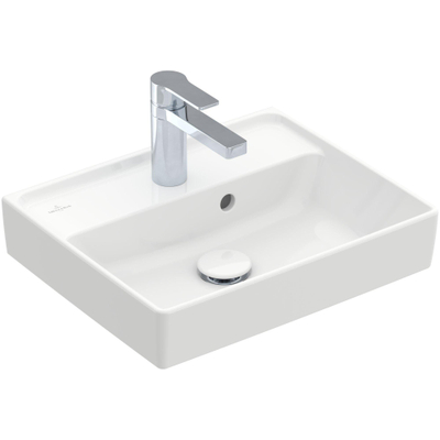 Villeroy & Boch Collaro lave-mains 45x37cm - avec trop-plein 1 trou de robinet blanc