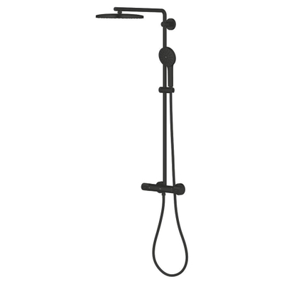 GroheVitalio Joy+douchesysteem met hoofddouche en handdouche280mmMat Zwart