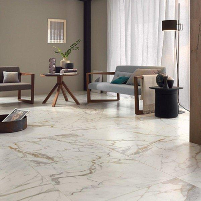 ÉCHANTILLON Ceralto Merano Luxe Carreau mural 40x120cm 6mm pâte blanche Calacatta