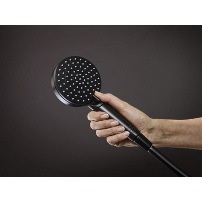 Hansgrohe Vernis showerpipe zonder thermostaat ecosmart mat zwart