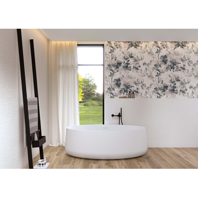 SAMPLE Terravito Avorio wandtegel - 60x120cm - gerectificeerd - Betonlook - White mat (wit)