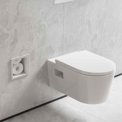Hansgrohe XtraStoris Original Toiletrolhouder - voorraad 6 rollen - mat wit