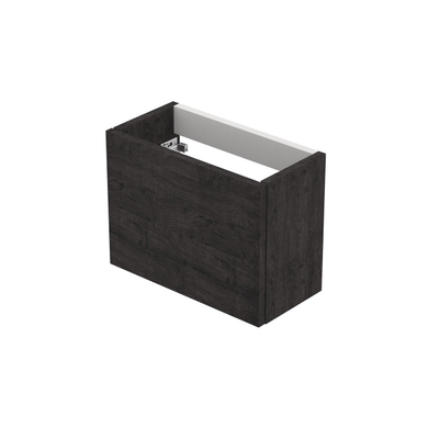 INK Versus Fonteinkast - 36x18x27cm - 1 deur - greeploos of tbv grepen - links- en rechtsdraaiend - MFC - Houtskool eiken