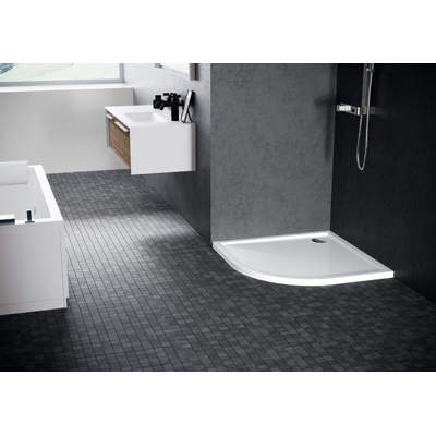 Novellini New Victory Receveur de douche 90x90x11.5cm 90cm Quart de cercle Matière synthétique Blanc