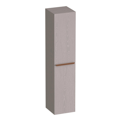 BRAUER Elevate armoire de salle de bains - 160x35x35cm - sans poignées rapportées - 2 portes - ouverture à gauche ou à droite - Timber Greige