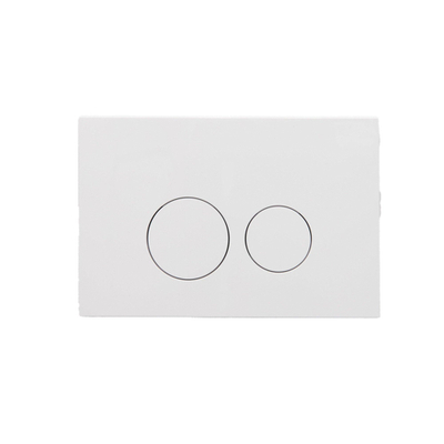 FugaFlow Eccelente Press Plaque de déclenchement DualFlush pour bâti-support Geberit UP320 ABS Rond Blanc brillant