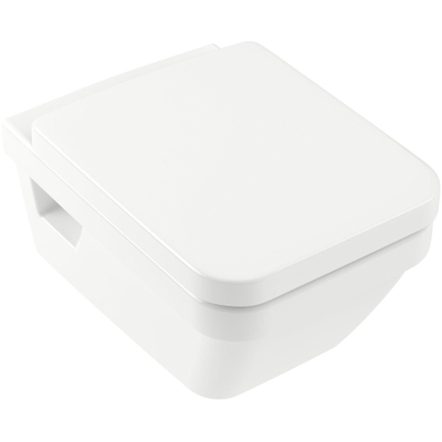 Villeroy & Boch Omnia Architectura combipack - avec WC suspendu - cuvette profonde angulaire DirectFlush avec abattant - avec softclose et déclipsage rapide blanc