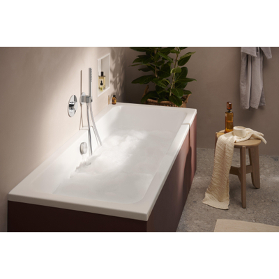 Hansgrohe Fixfit s porter s wandhouder - met muuraansluitbocht - met terugslagklep - hoogglans chroom