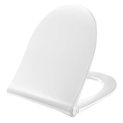 Wiesbaden Vesta Junior hangtoilet – compact – spoelrandloos – 35,5 x 47 cm – met witte softclose zitting – glans wit