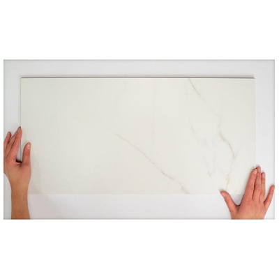 Terravito Tovaro carreau mural et de sol - 30x60cm - 10mm - Rectangulaire - rectifié - aspect pierre naturelle - blanc mat
